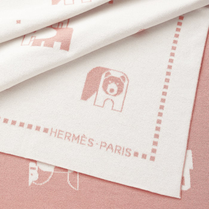 Rose Quartz Animaux Blocks Blanket