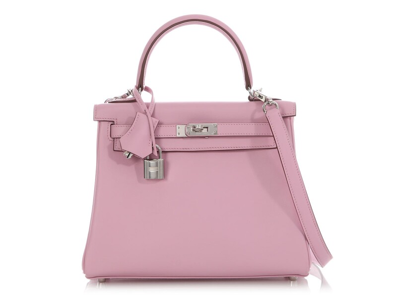 Hermes Mauve Sylvestre Swift Kelly 25 Palladium Hardware, 2022