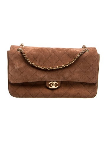 Suede Large Souplissimo Maxi Flap Bag