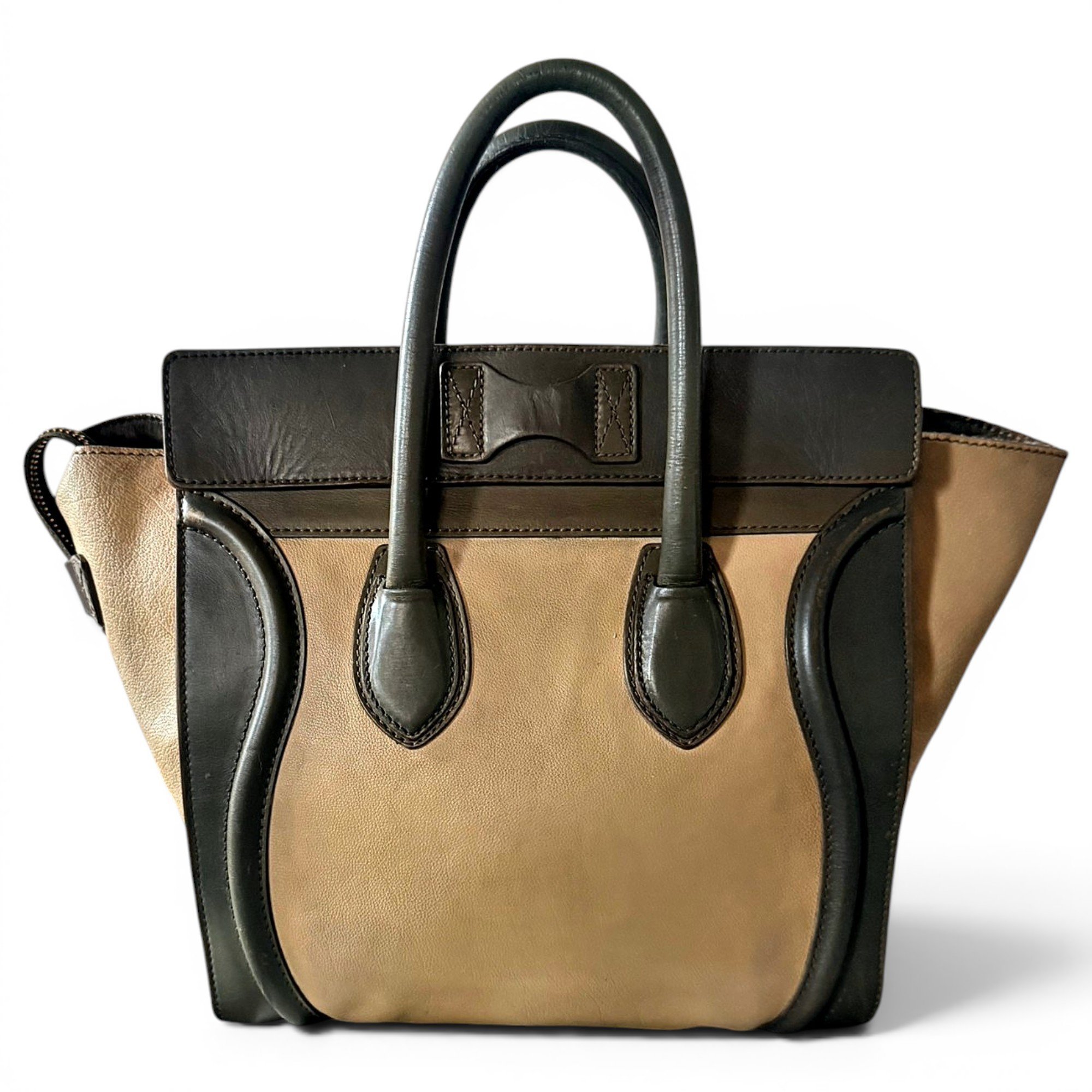 Luggage leather handbag