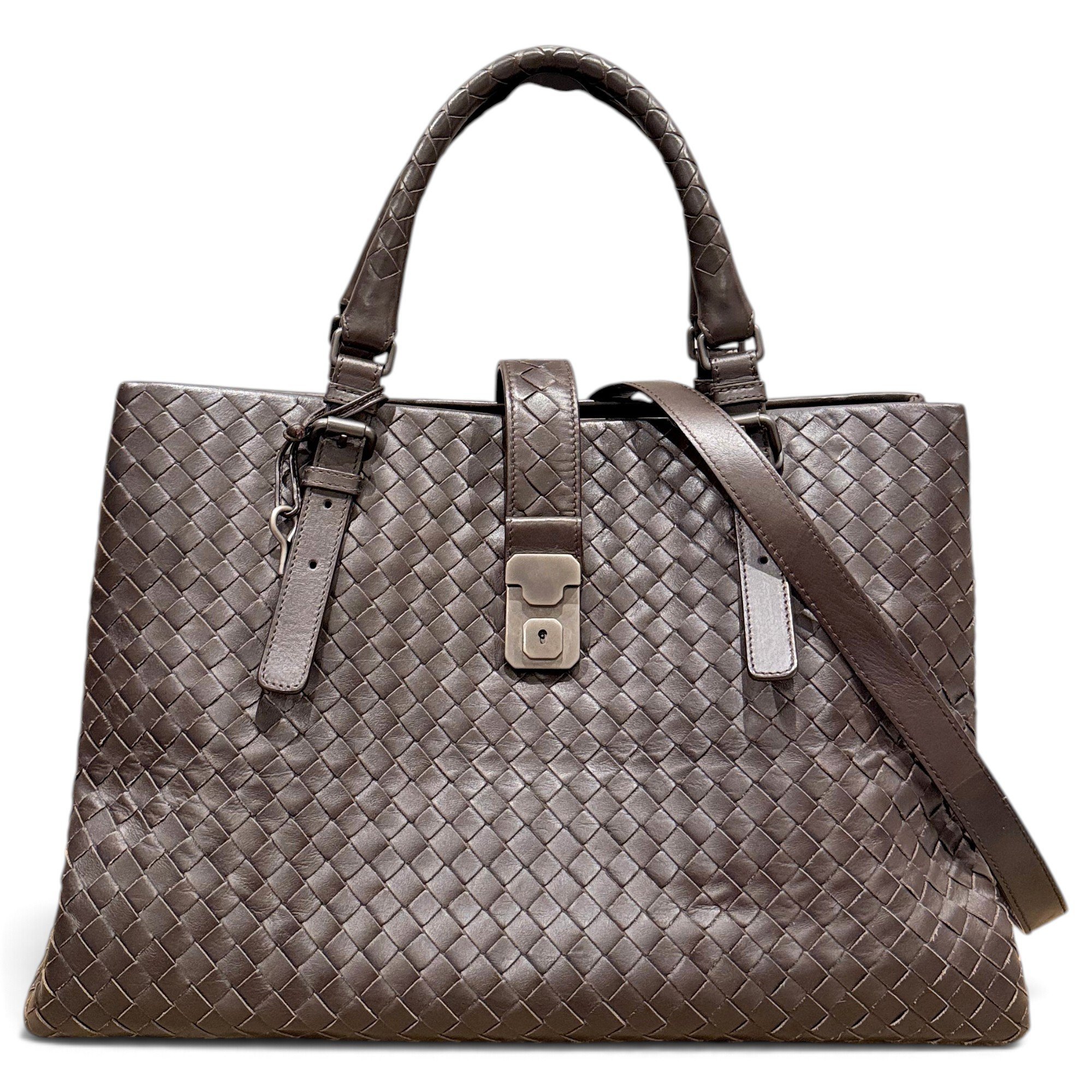 Roma leather tote