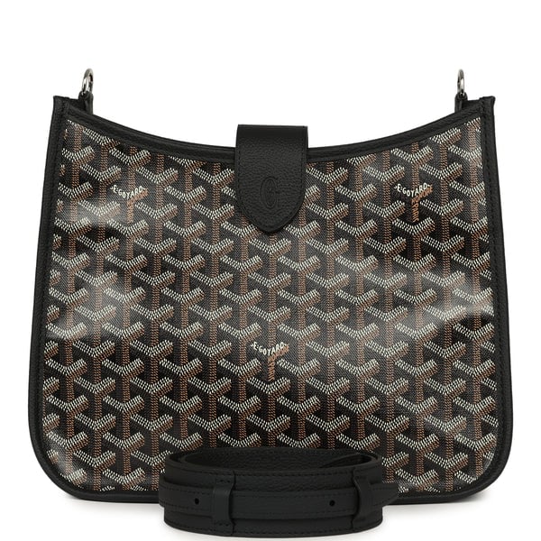 Goyard Goyard Goyardine Black Musette PM Bag Palladium Hardware