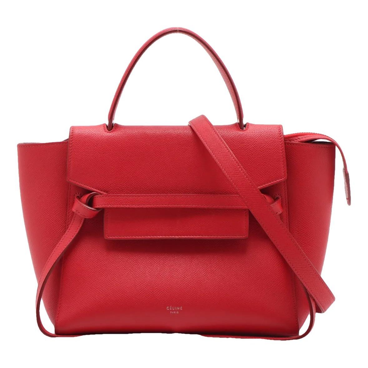 Belt leather handbag