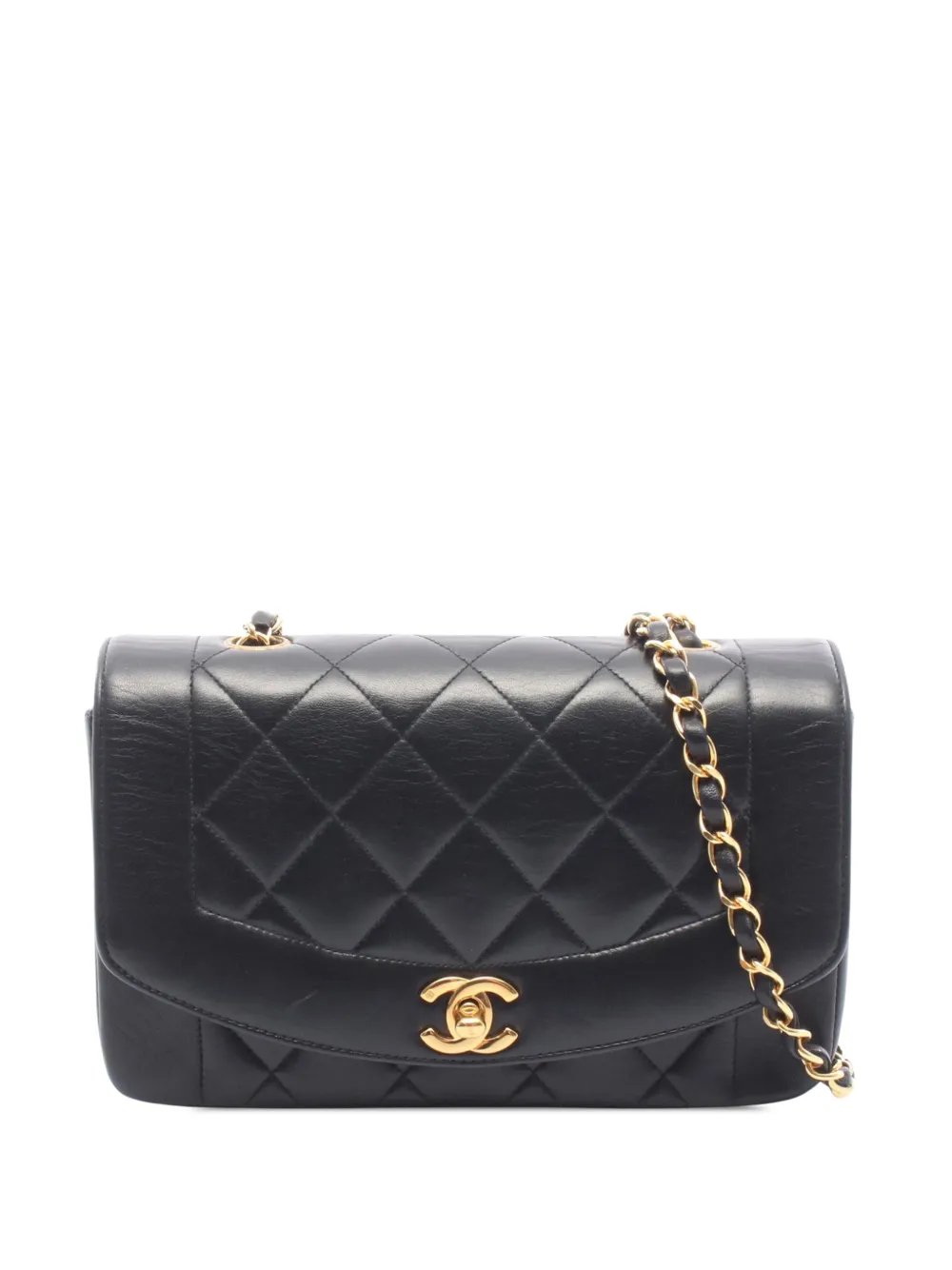 1996-1997 Small Quilted Lambskin Diana Single Flap shoulder bag