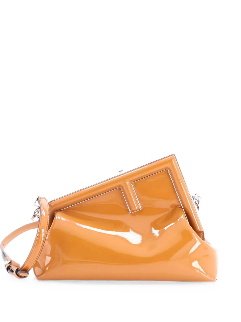 First Bag Patent Midi shoulder bag