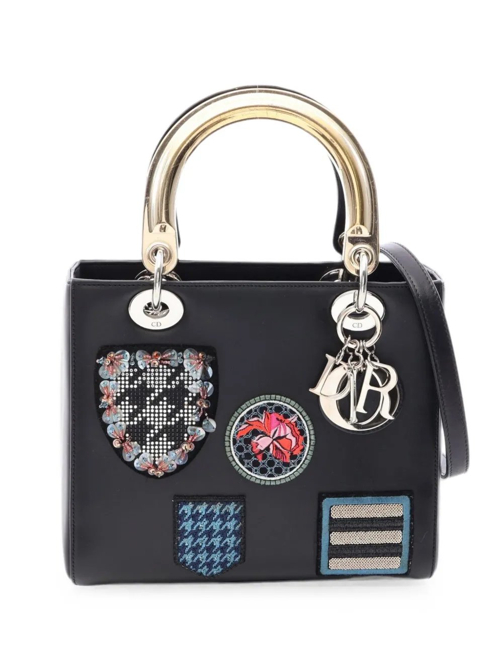 2000s Lady Dior patch-detail handbag