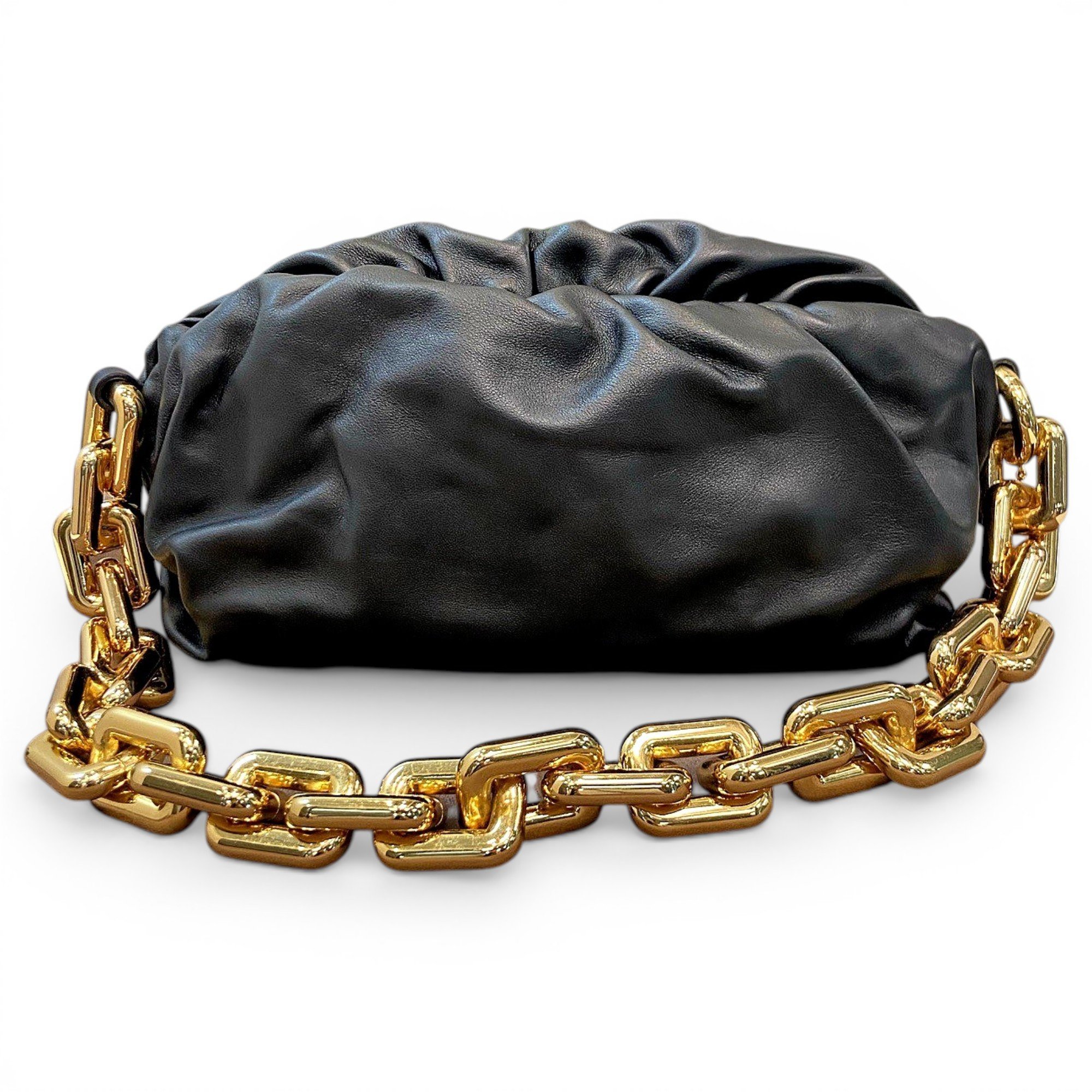 Chain Pouch leather handbag