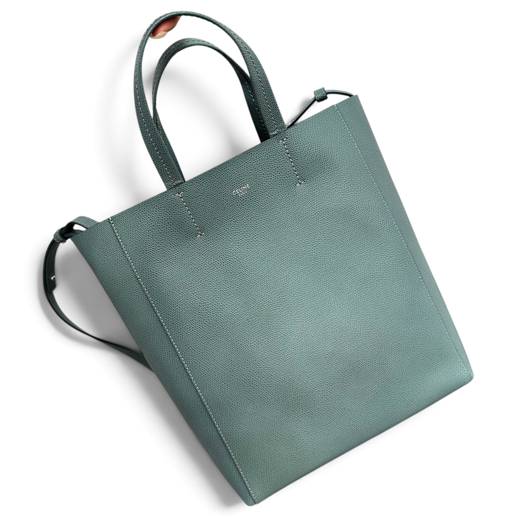 Cabas leather tote