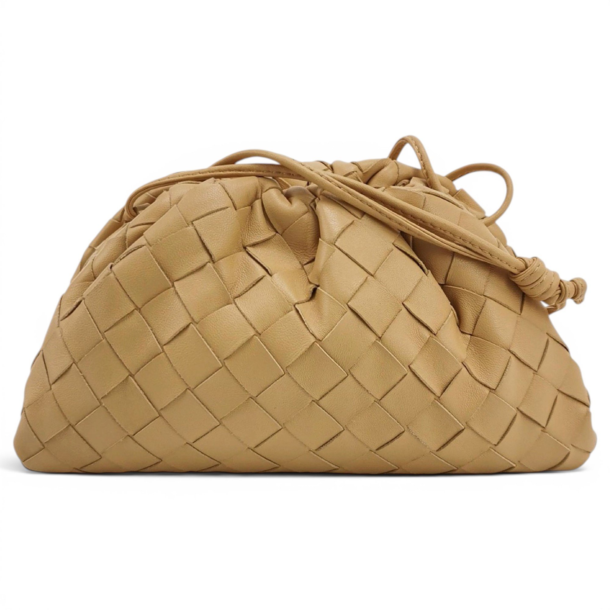 Pouch leather handbag