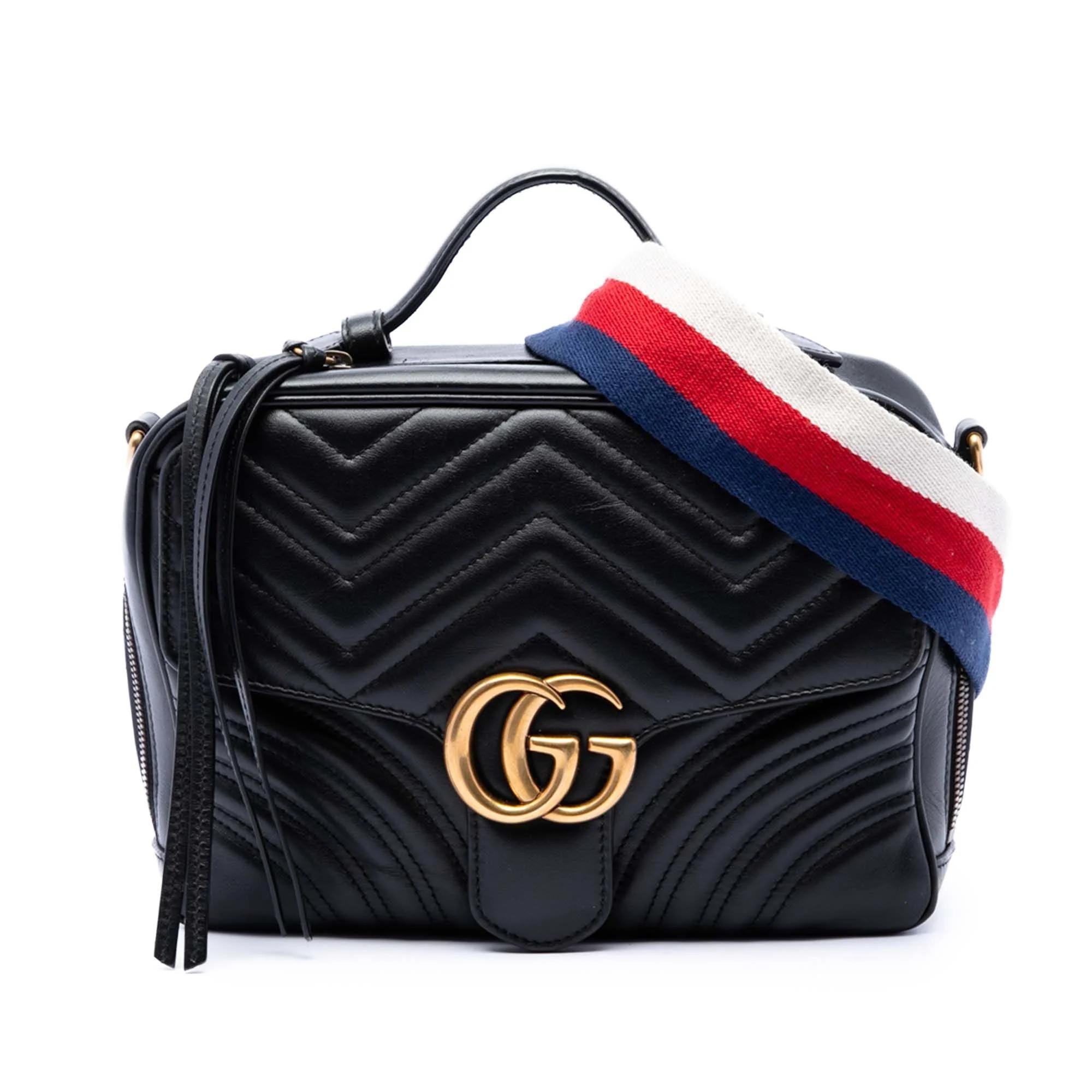 GG Marmont pony-style calfskin handbag