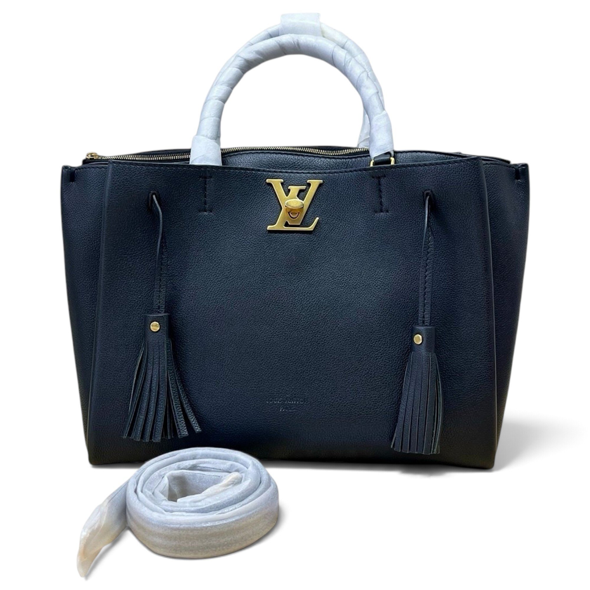 Lockmeto leather tote
