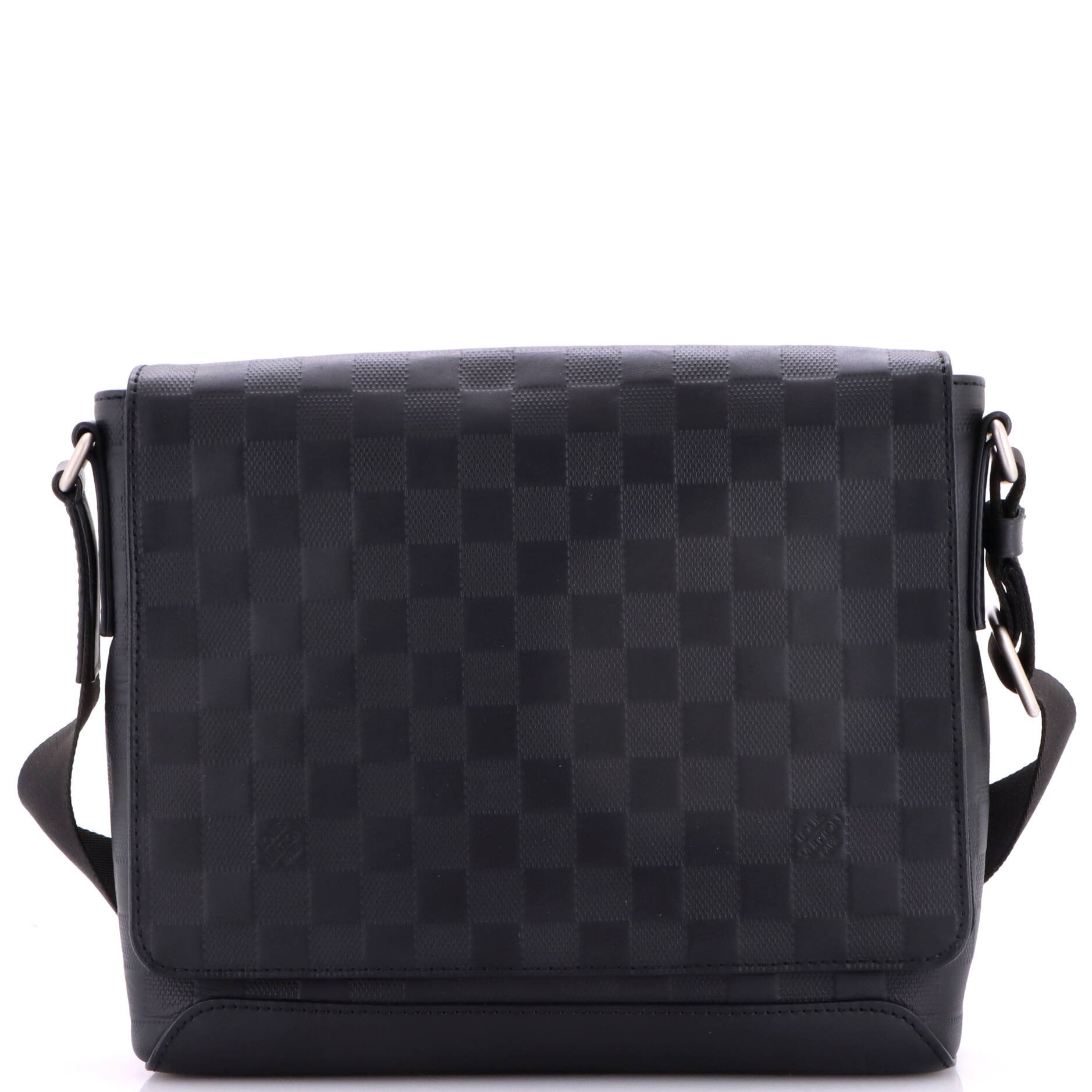 District NM Messenger Bag Damier Infini Leather PM