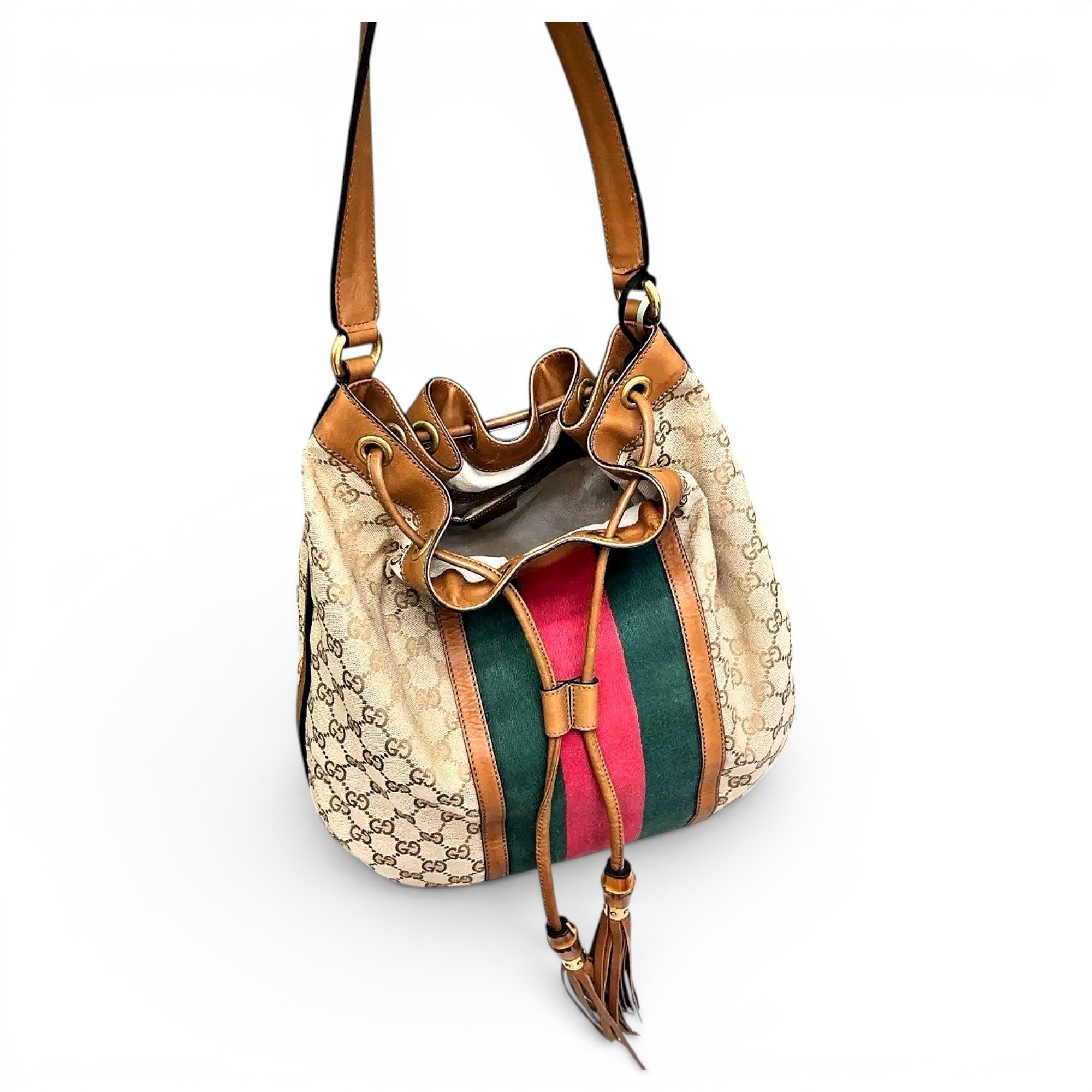 Miss Bamboo Bucket cloth handbag