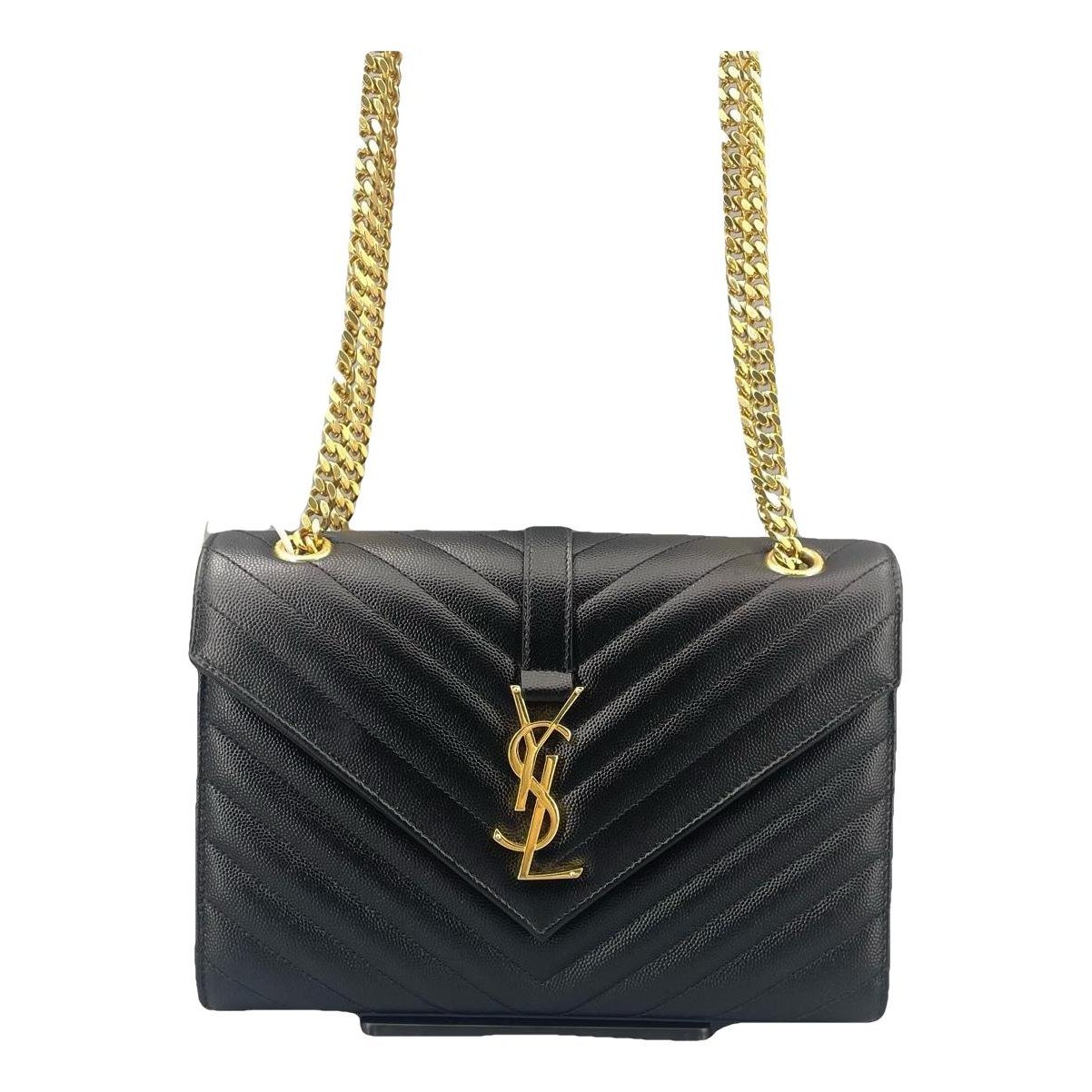 Envelope leather handbag