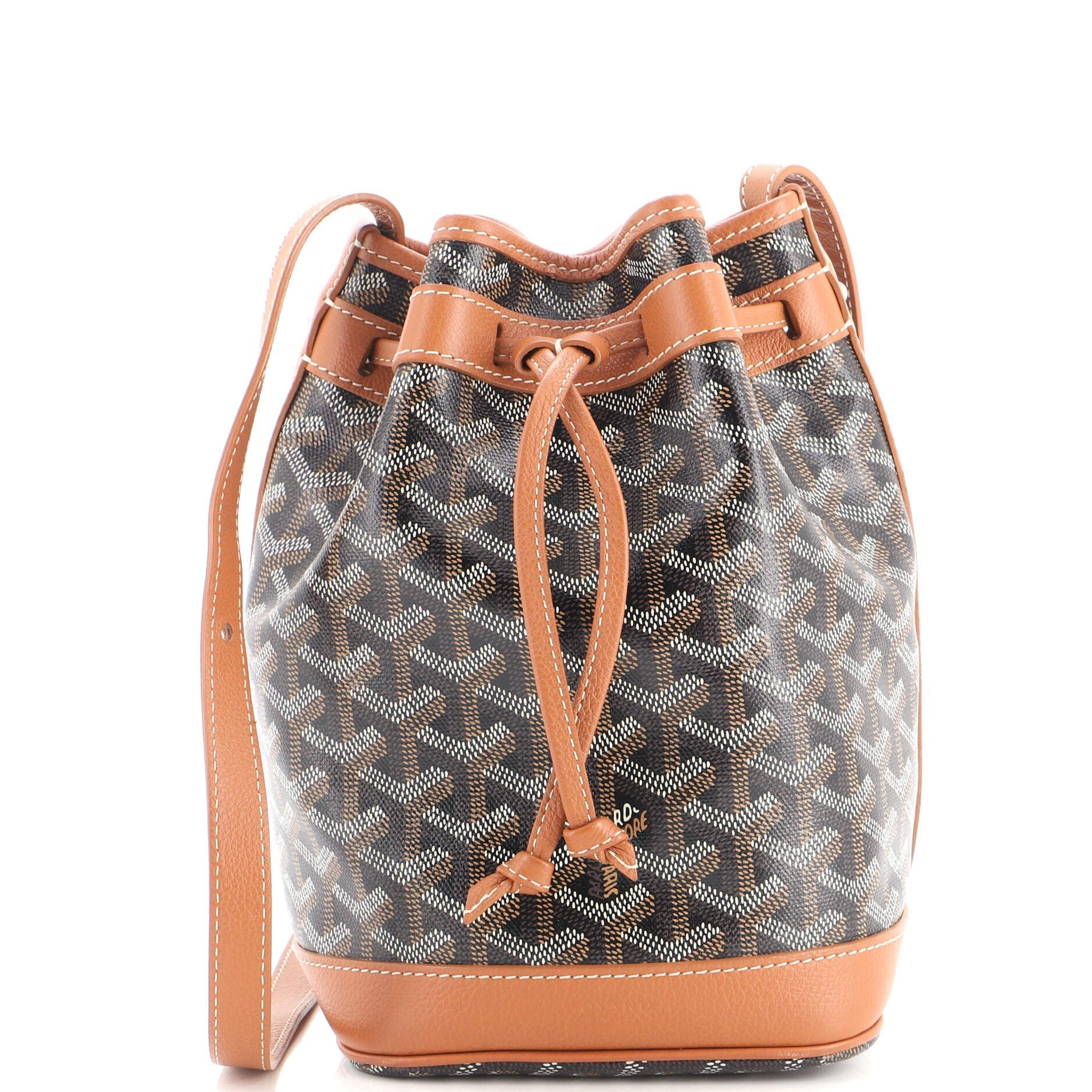 Goyard Petit Flot Bucket Bag Coated Canvas PM