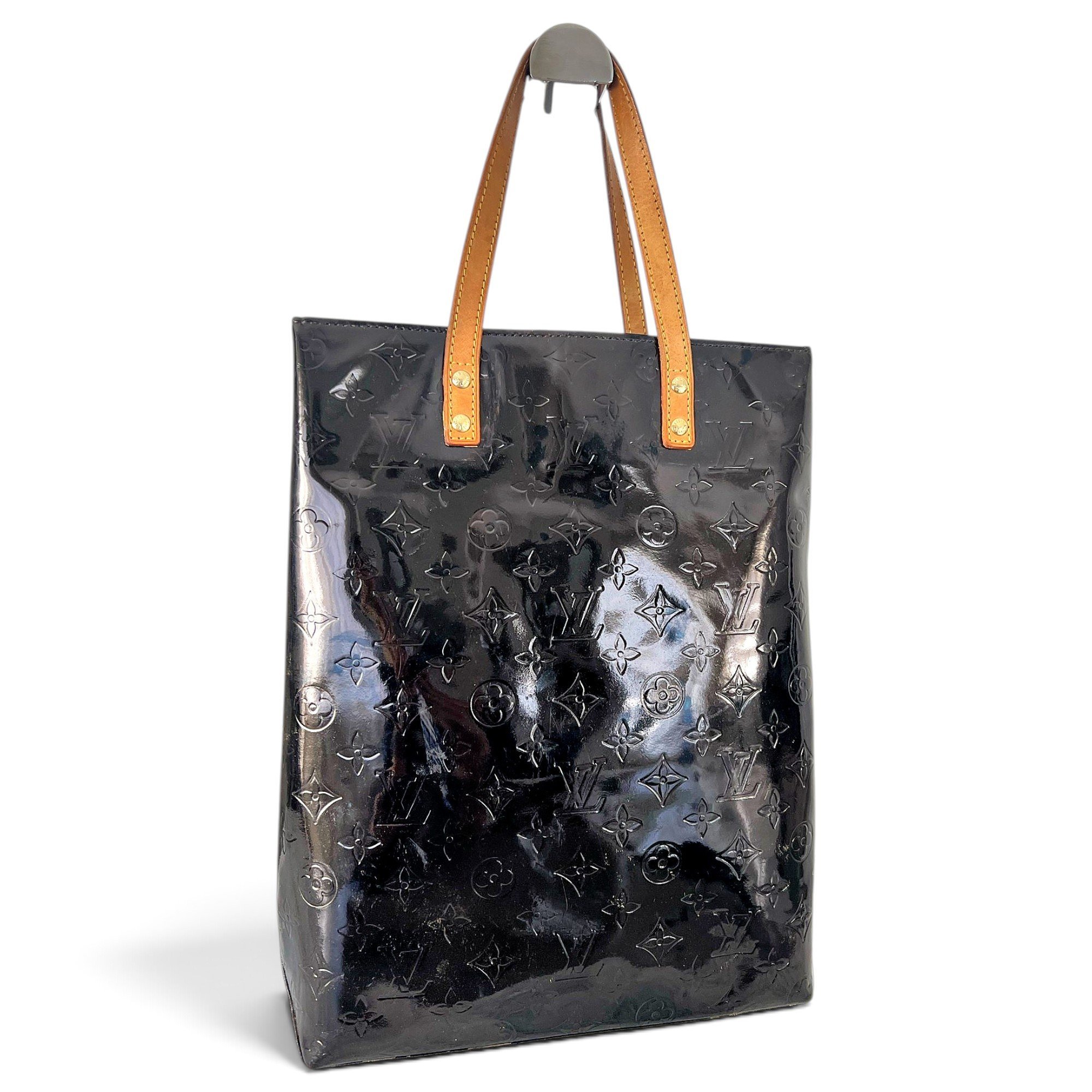 Houston patent leather tote