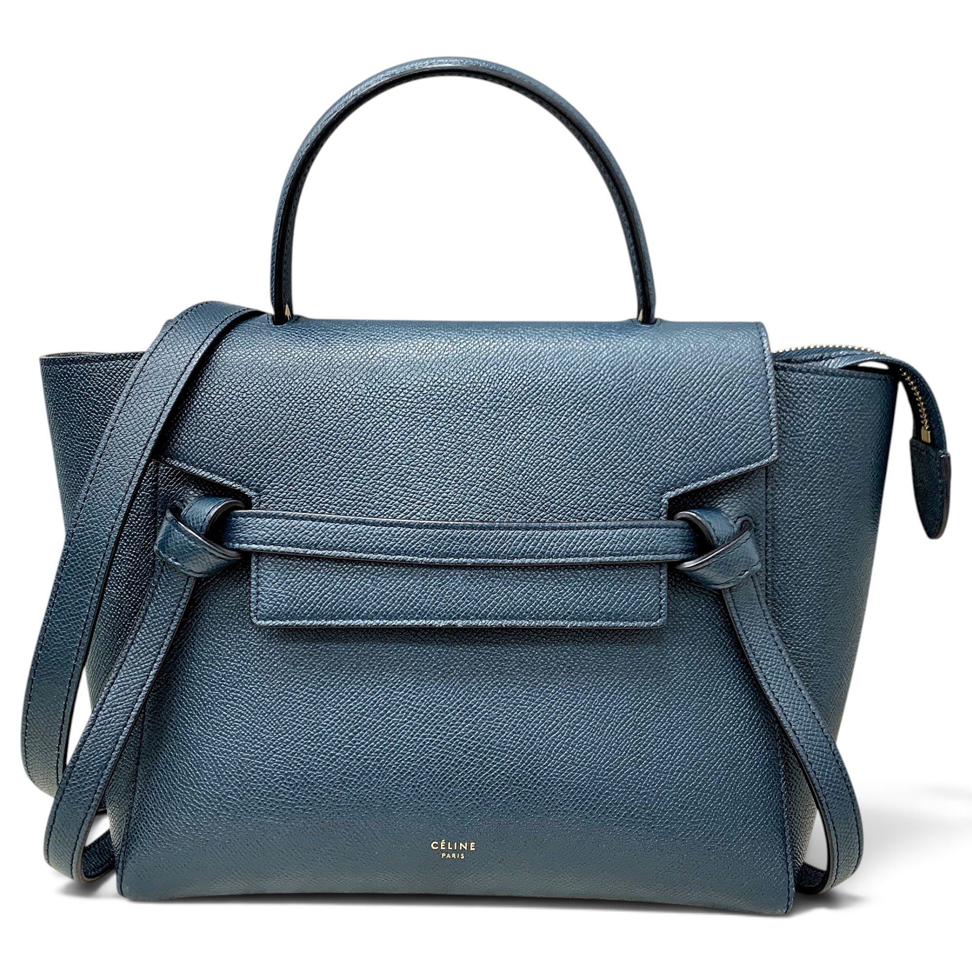 Belt leather handbag