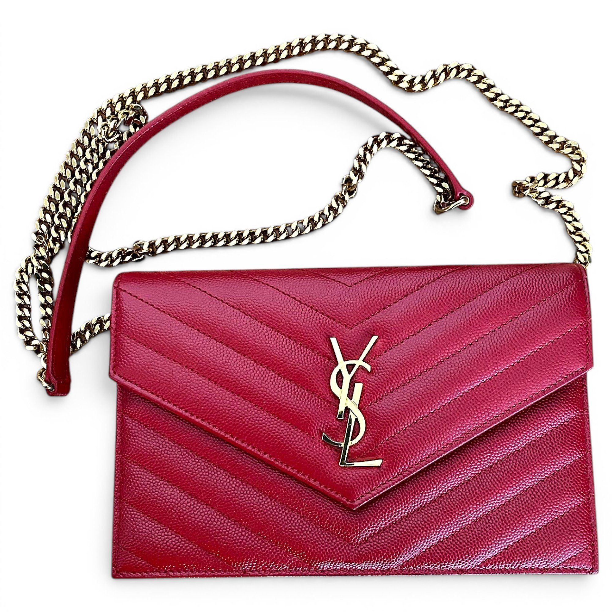 Portefeuille enveloppe leather handbag