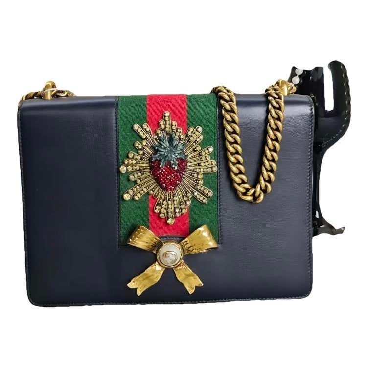 Peony leather handbag
