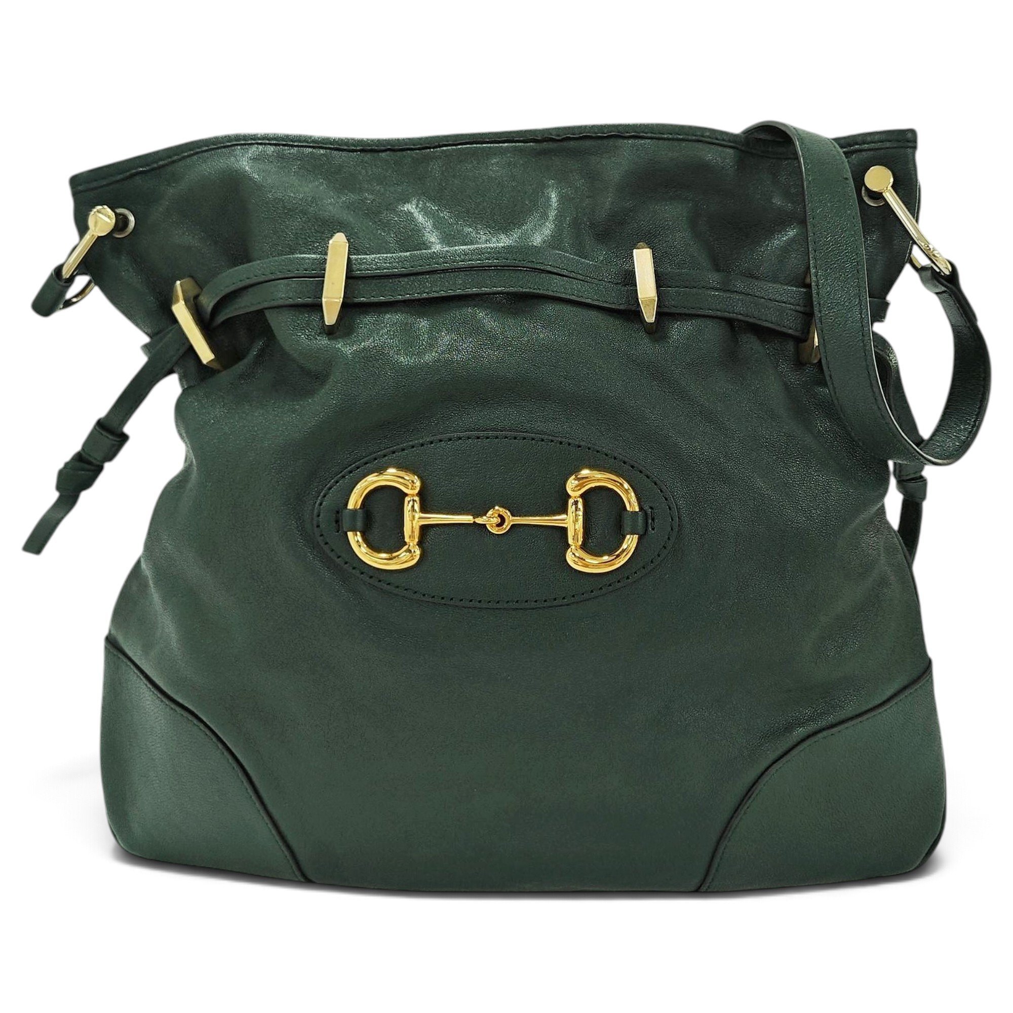 Horsebit 1955 Messenger leather handbag