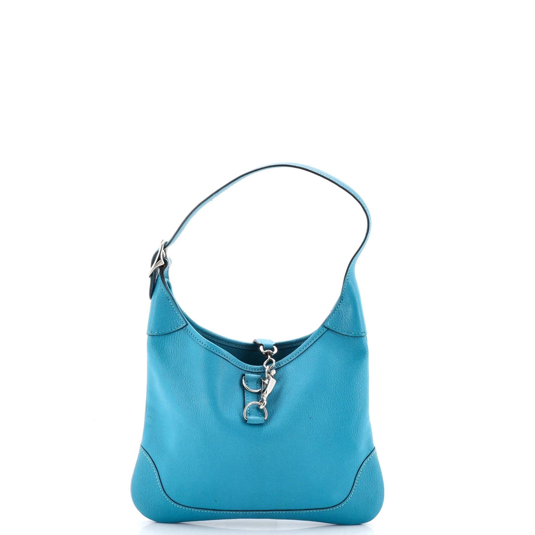 Trim leather handbag