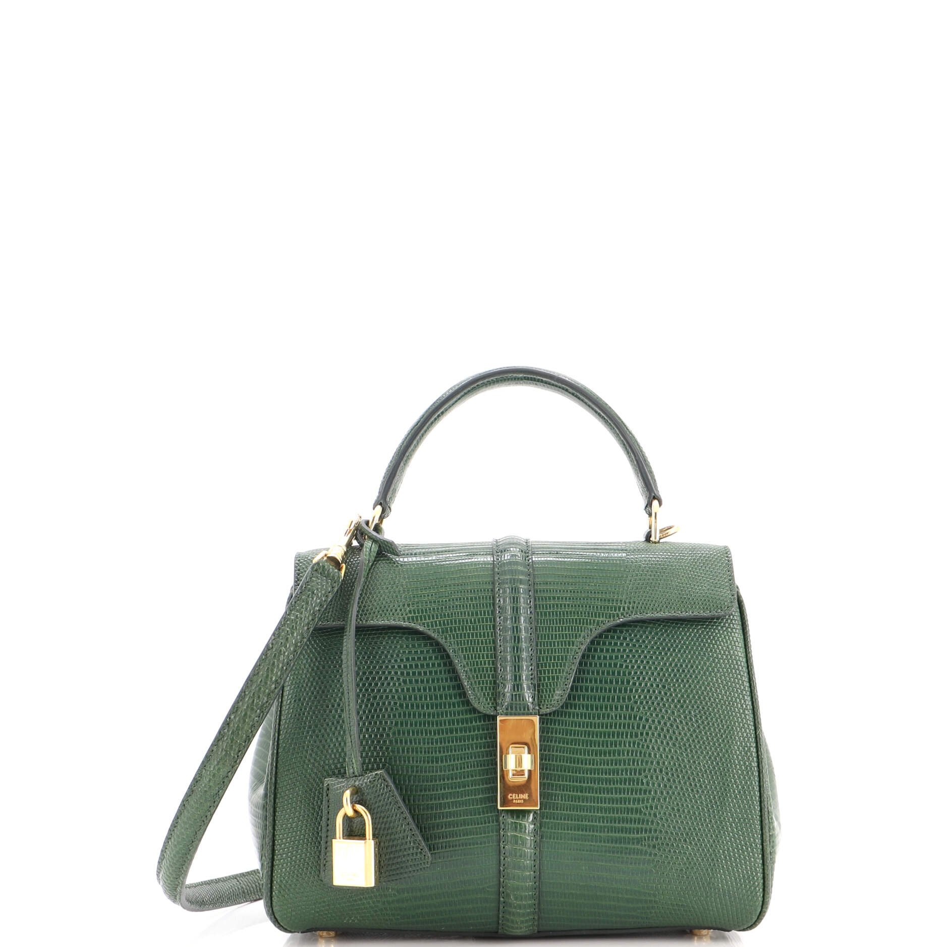 16 Top Handle Bag Lizard Small