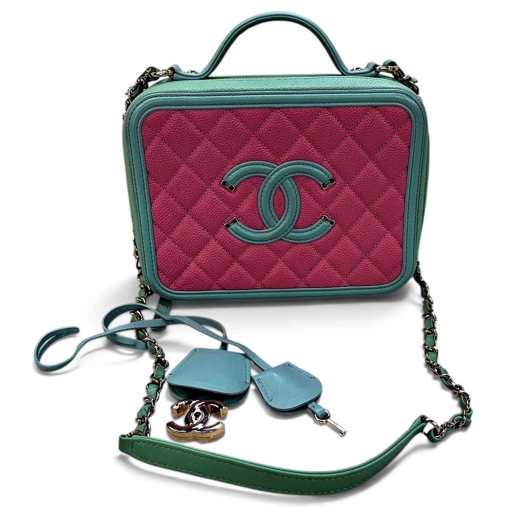 Vanity leather crossbody bag