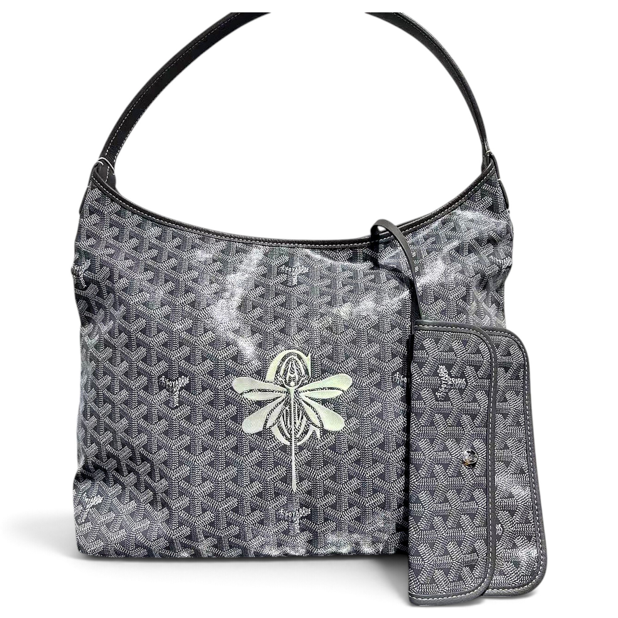 Goyard Hobo Bohème leather handbag