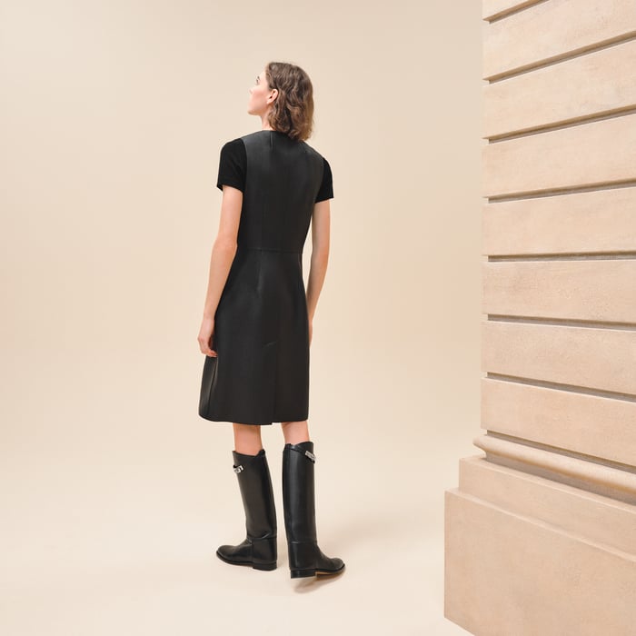 Noir Long Vest