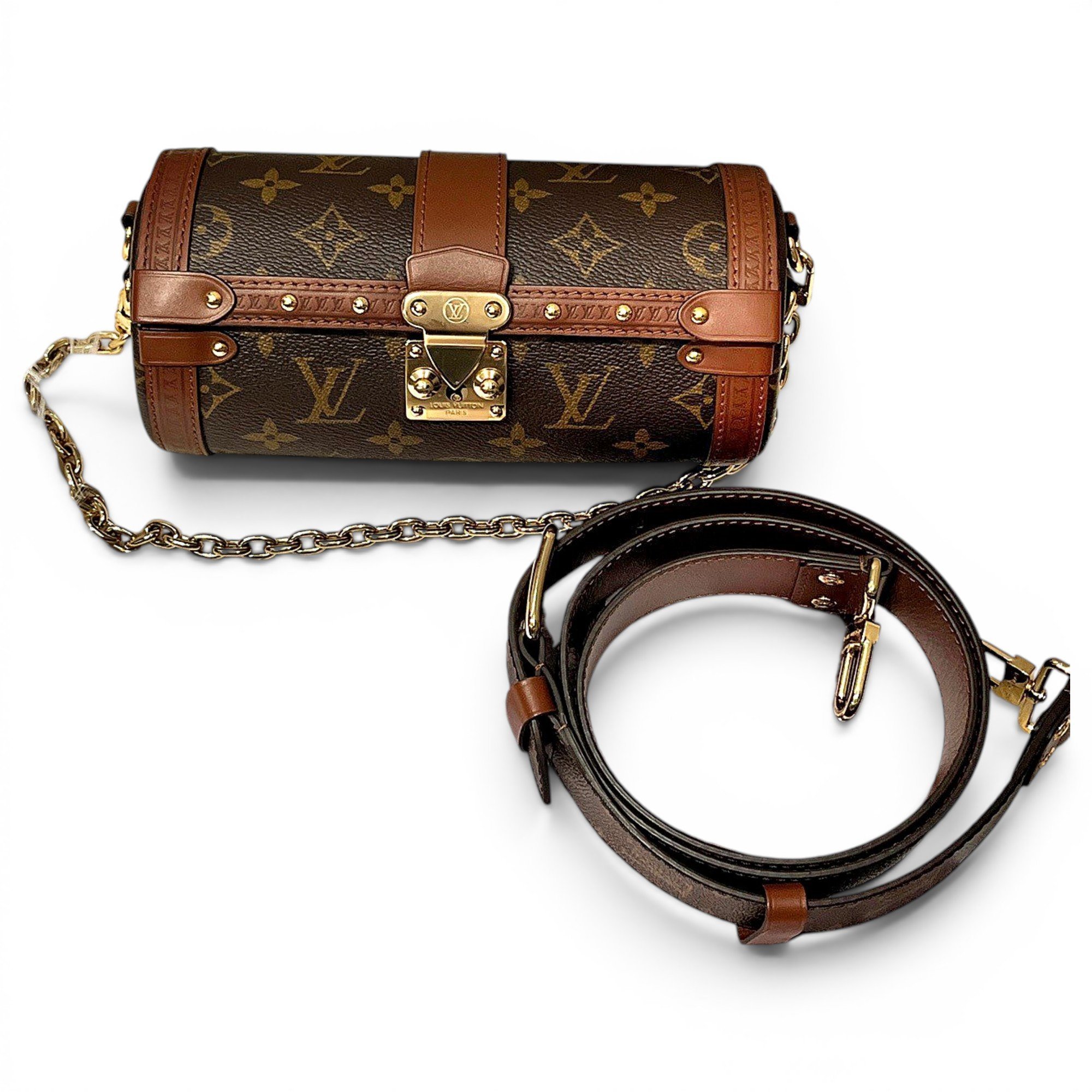 Papillon Trunk leather crossbody bag