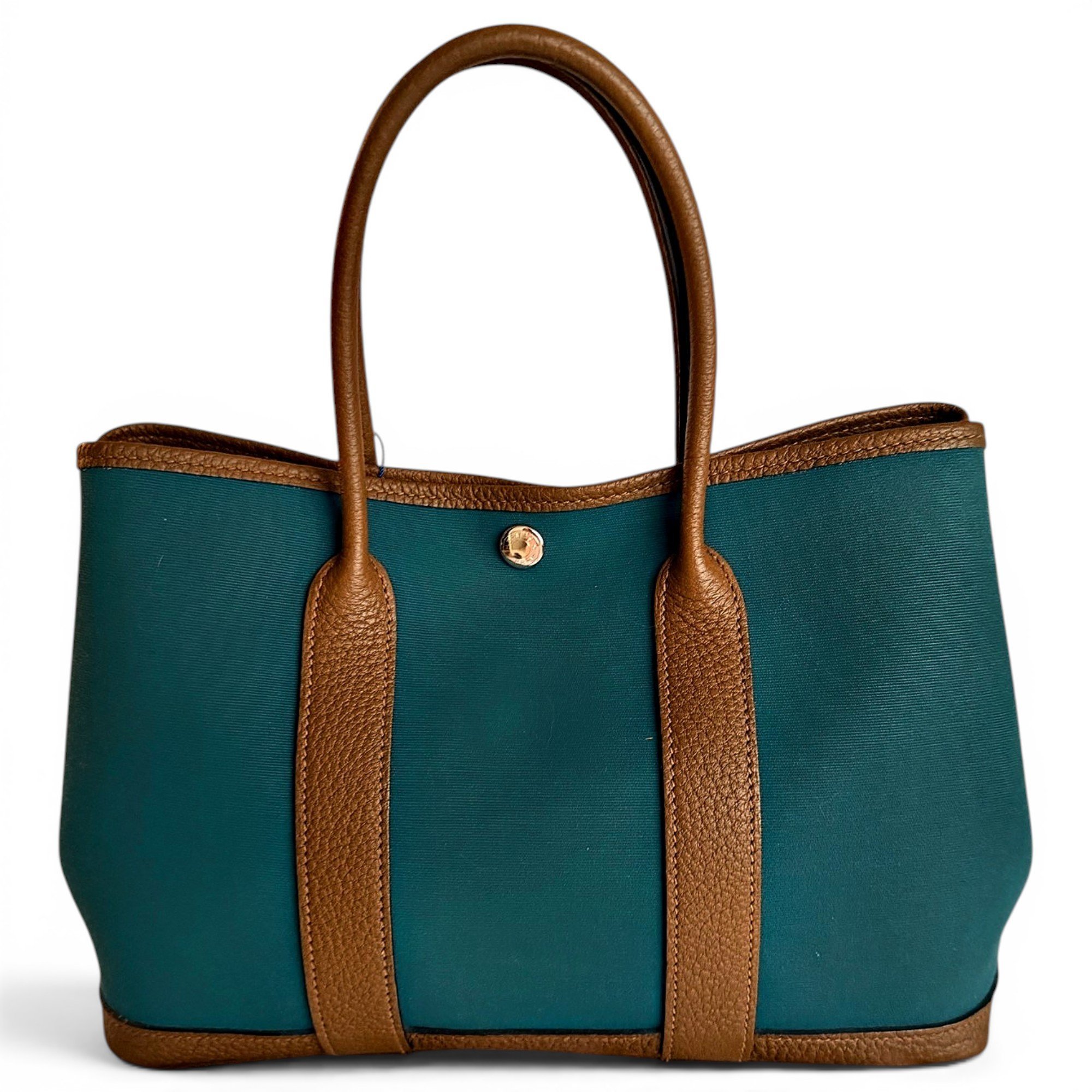 Hermes Garden Party 30 Handbag Vert Bosphore 1964