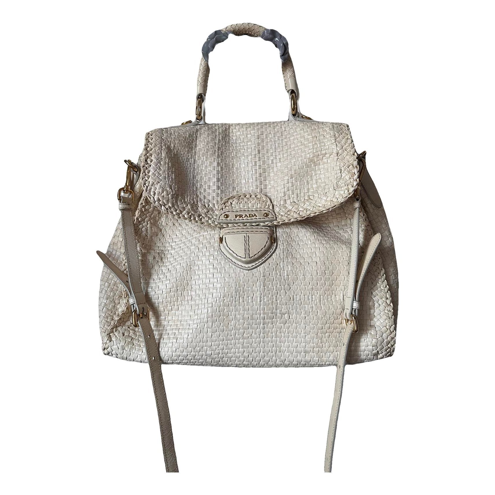 Madras leather handbag