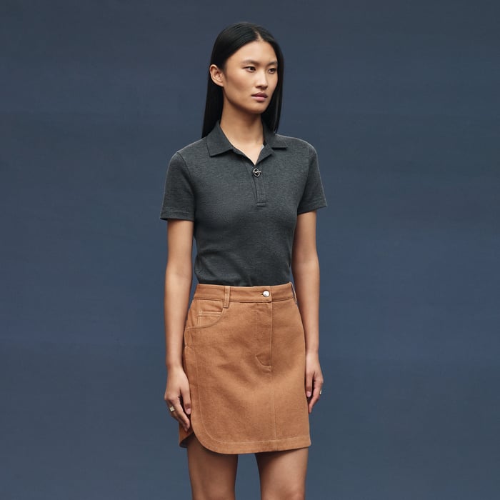 Marron Alezan Equestrian Miniskirt