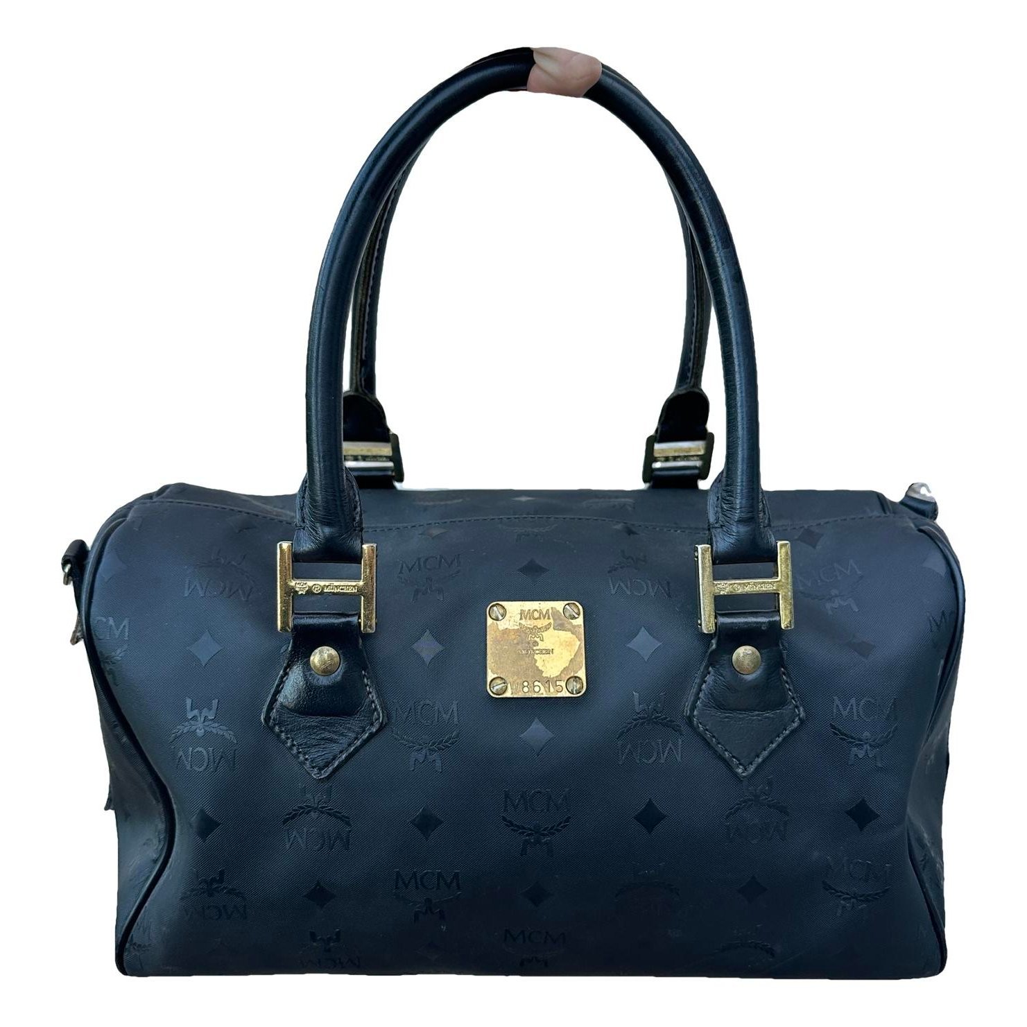 Boston leather handbag