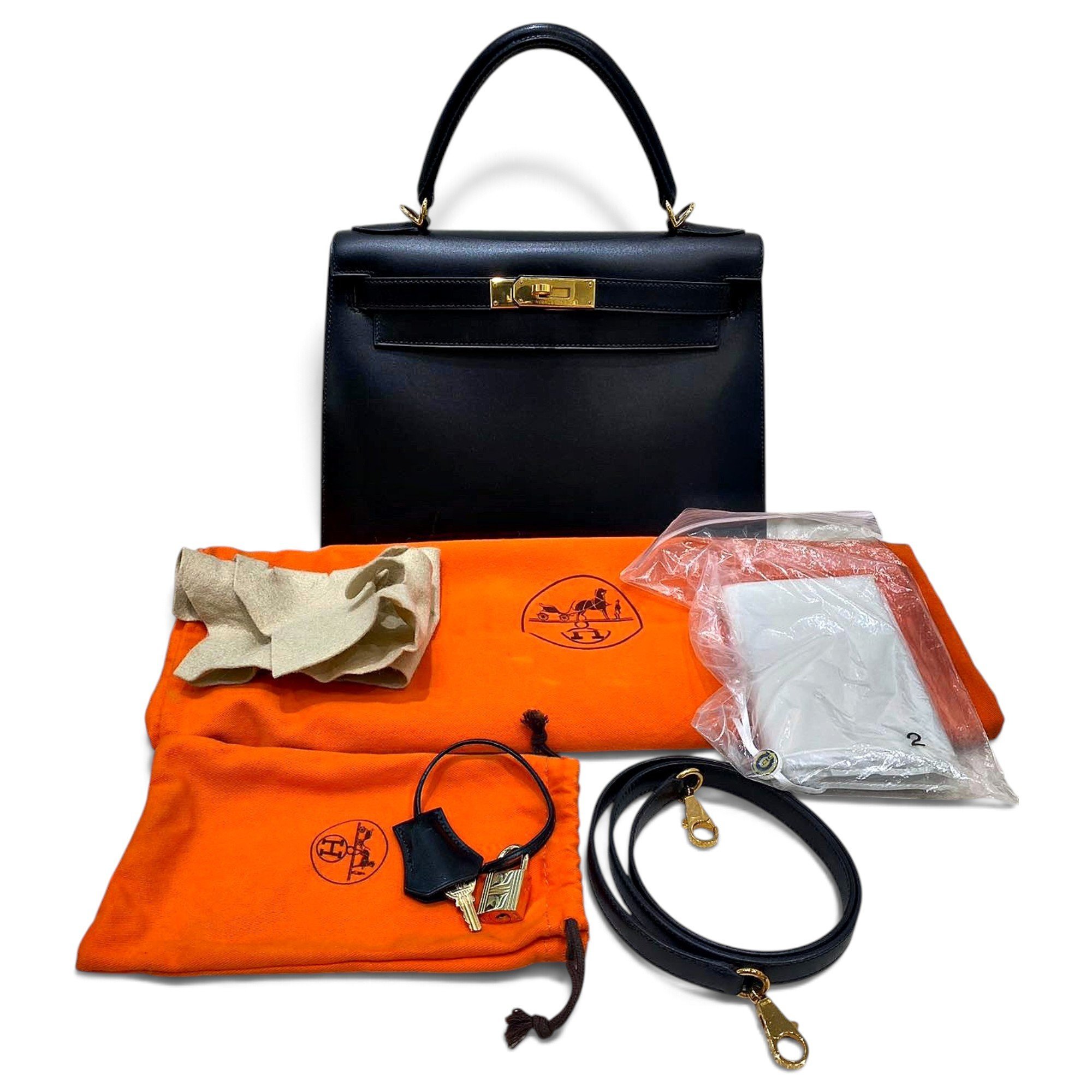 Kelly 28 leather handbag
