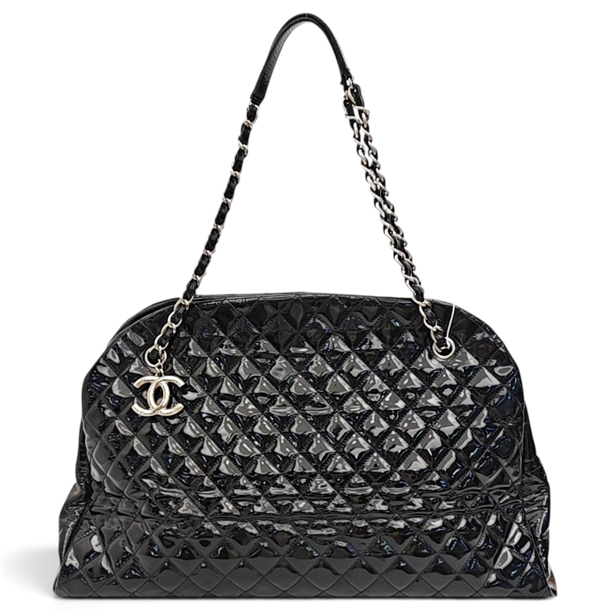 Mademoiselle patent leather handbag