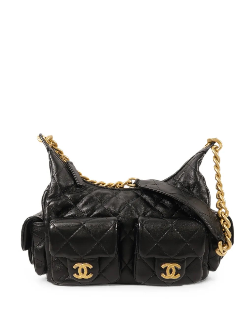 quilted CC shoulder bag