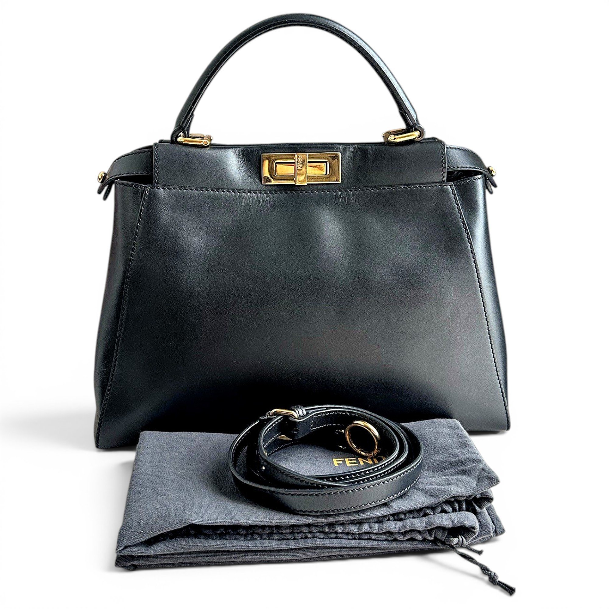 Peekaboo leather handbag