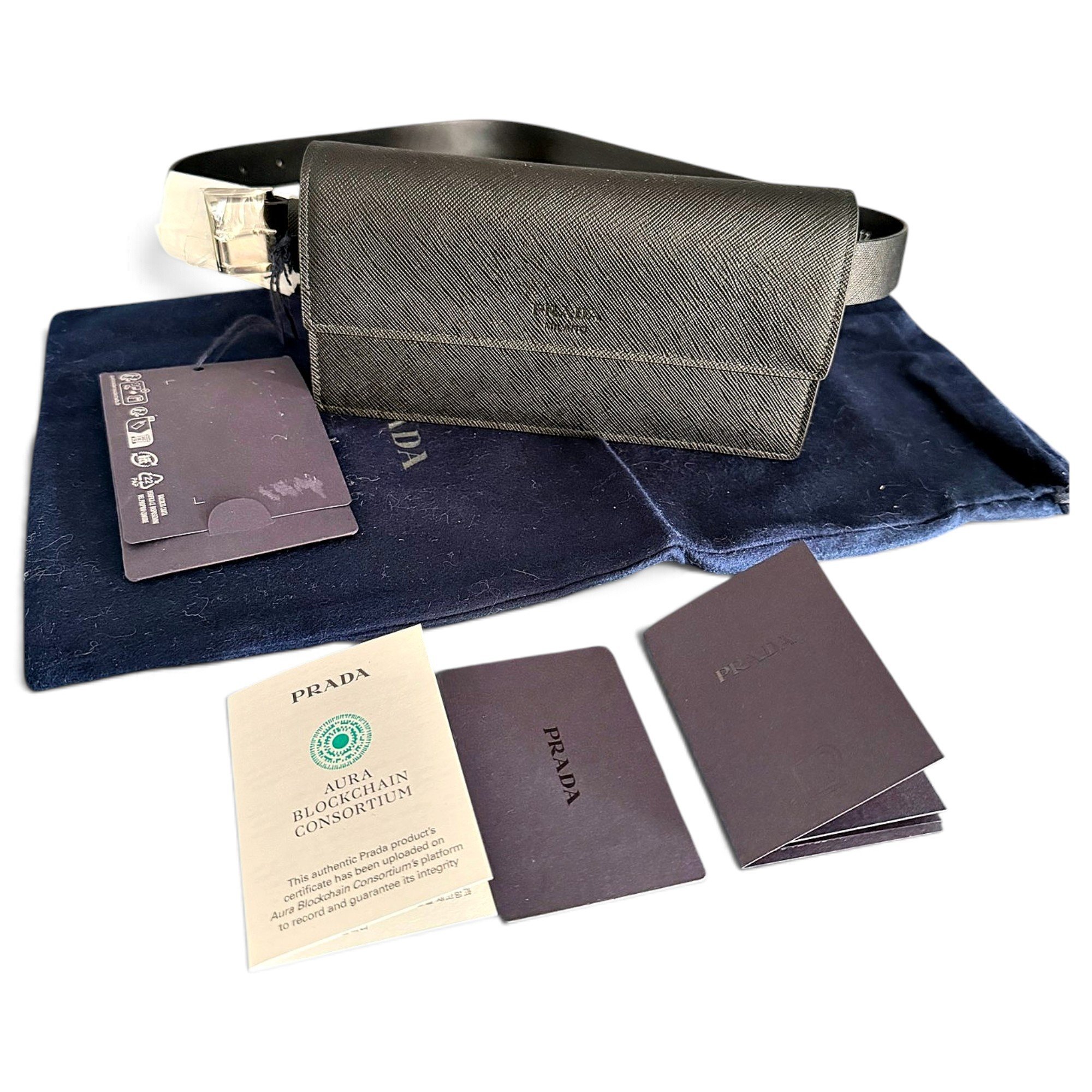 Leather clutch bag