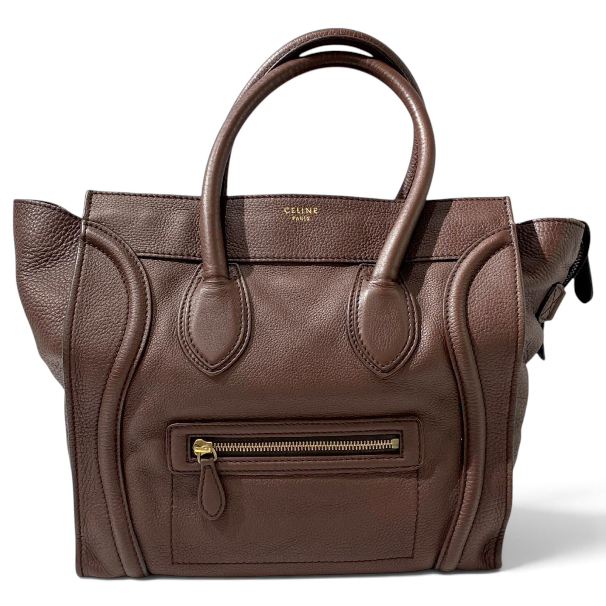 Luggage leather tote