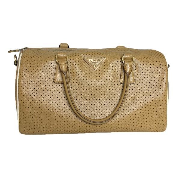 Bowling leather handbag