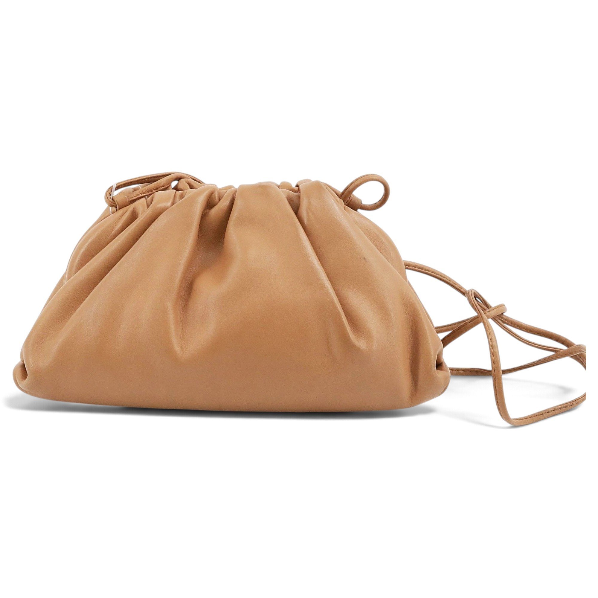 Pouch leather clutch bag