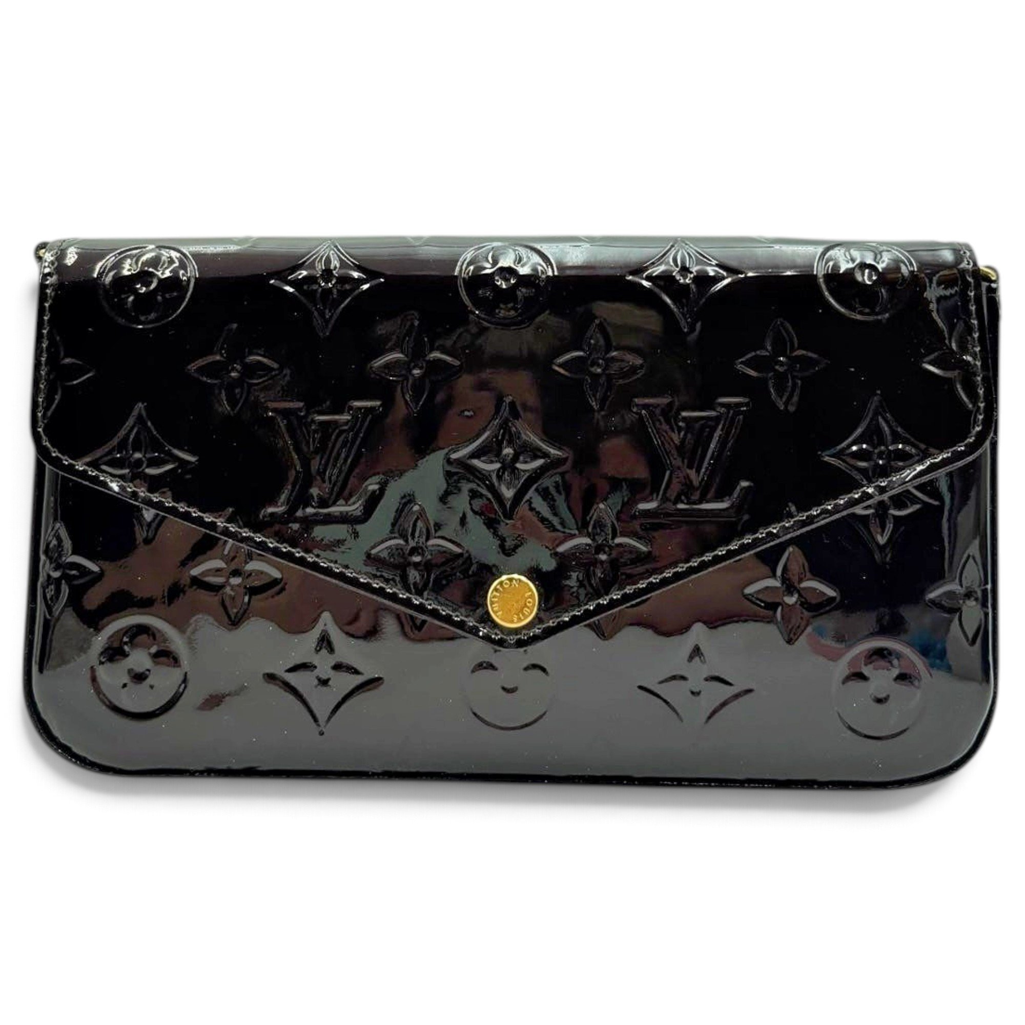 Patent leather handbag