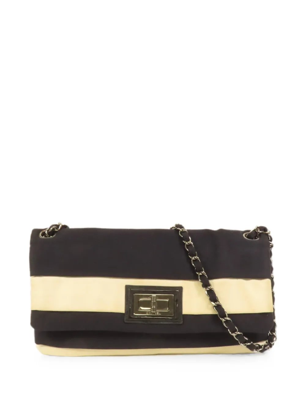 CC turn-lock chain shoulder bag