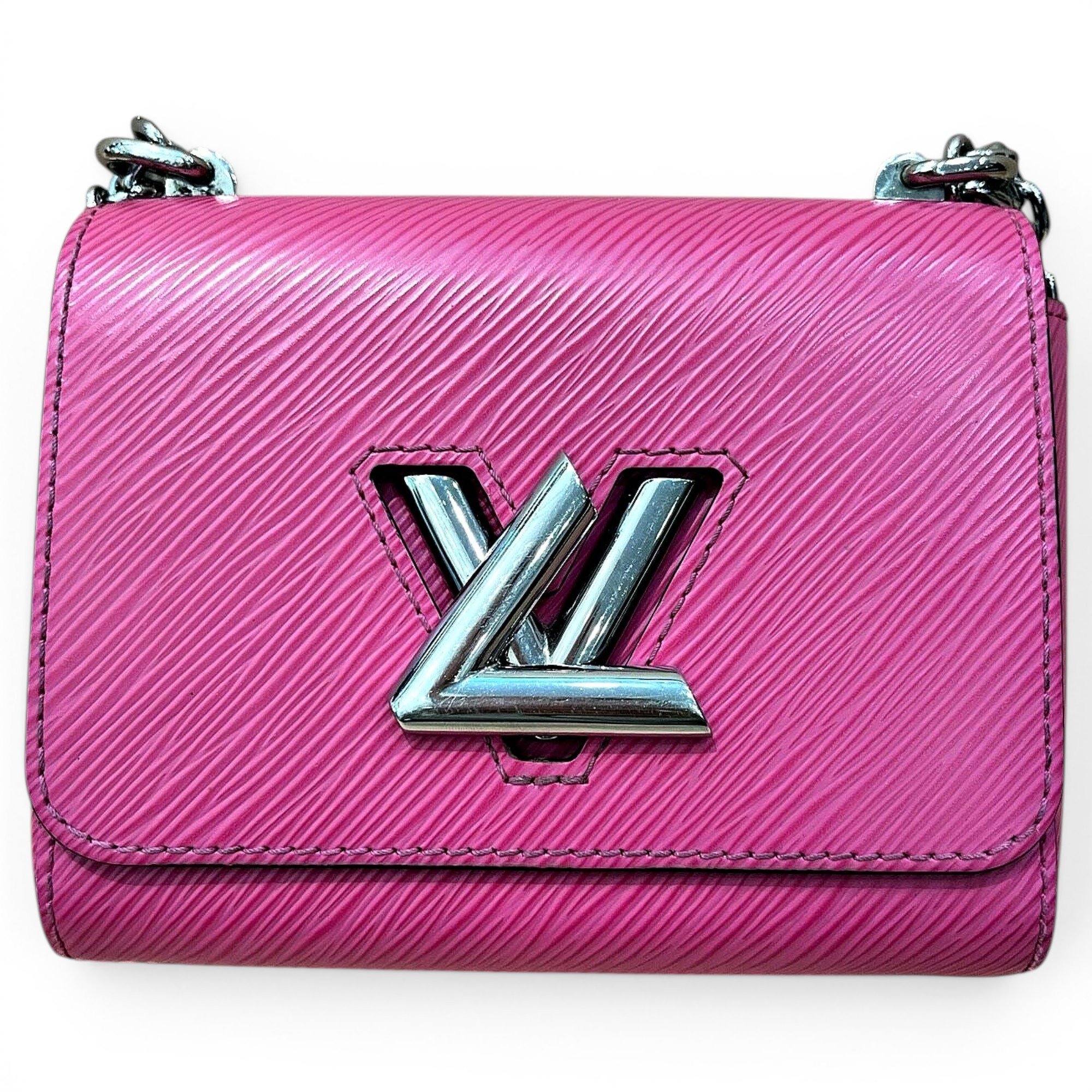Twist leather handbag