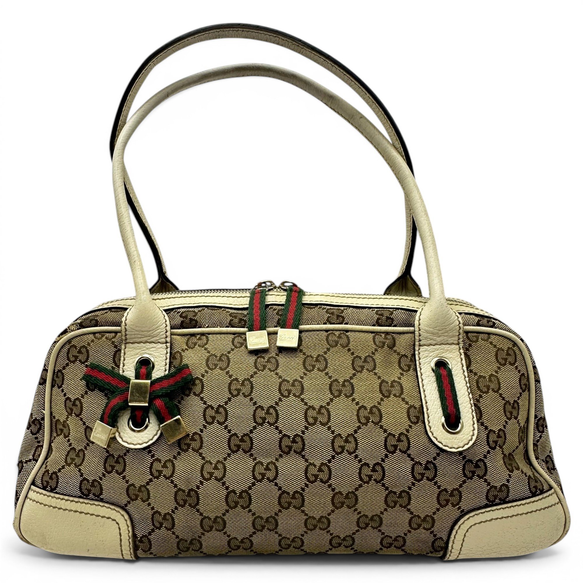 Princy leather bowling bag