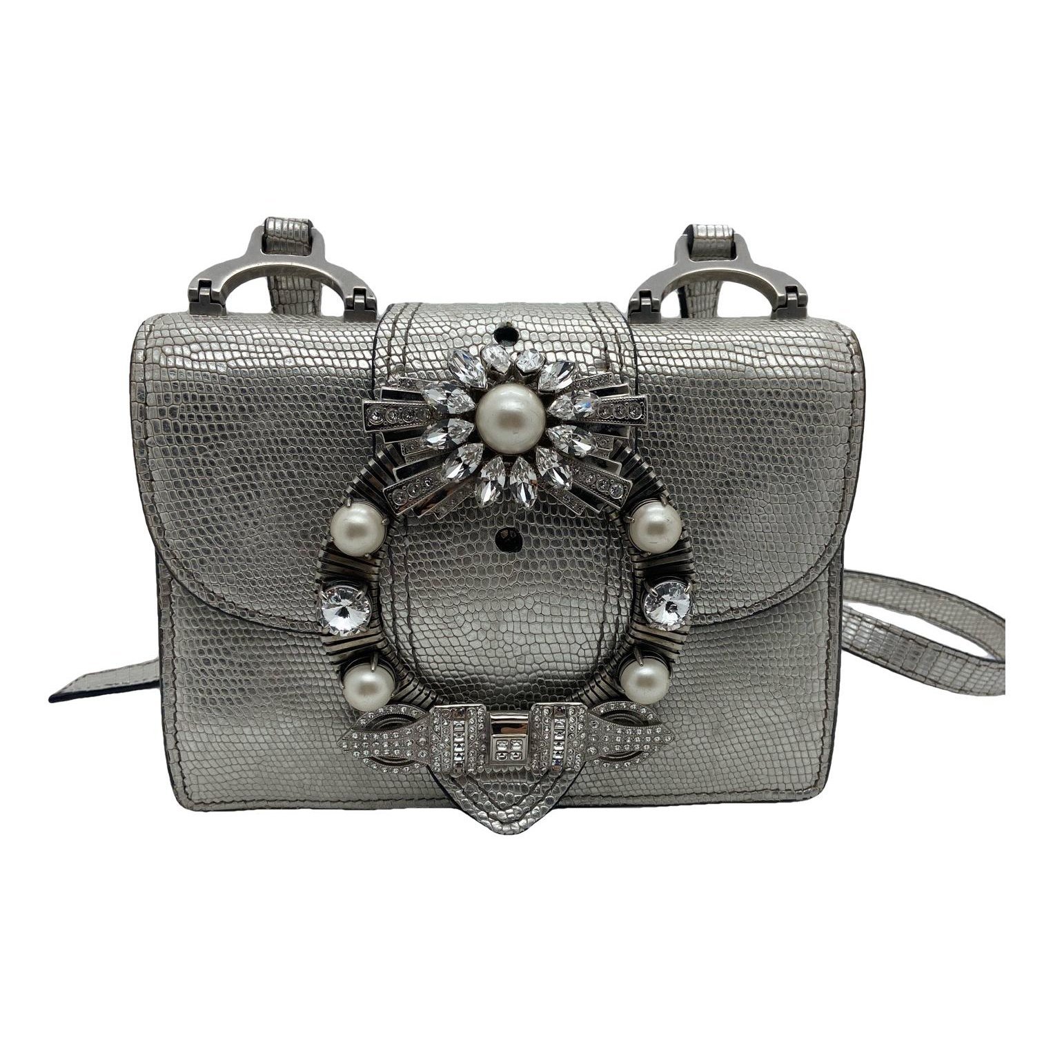 Miu Lady leather handbag