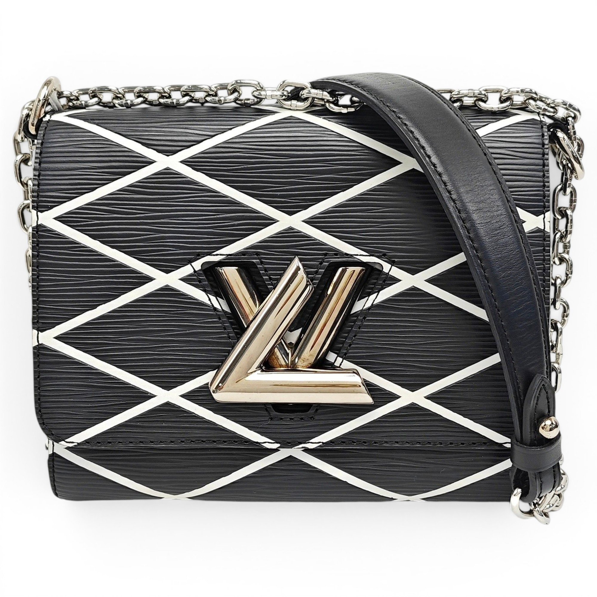 Twist leather handbag