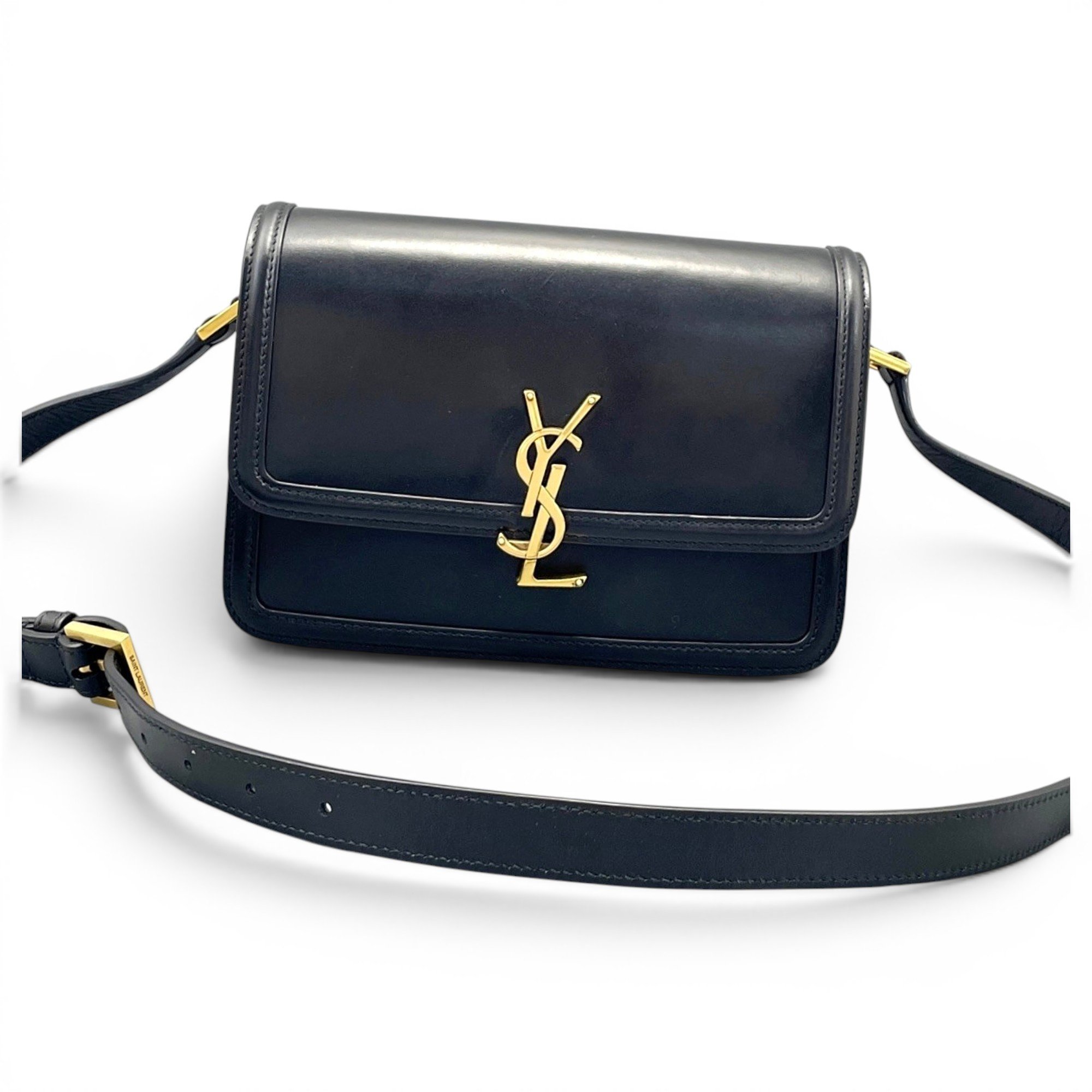 Solférino leather handbag