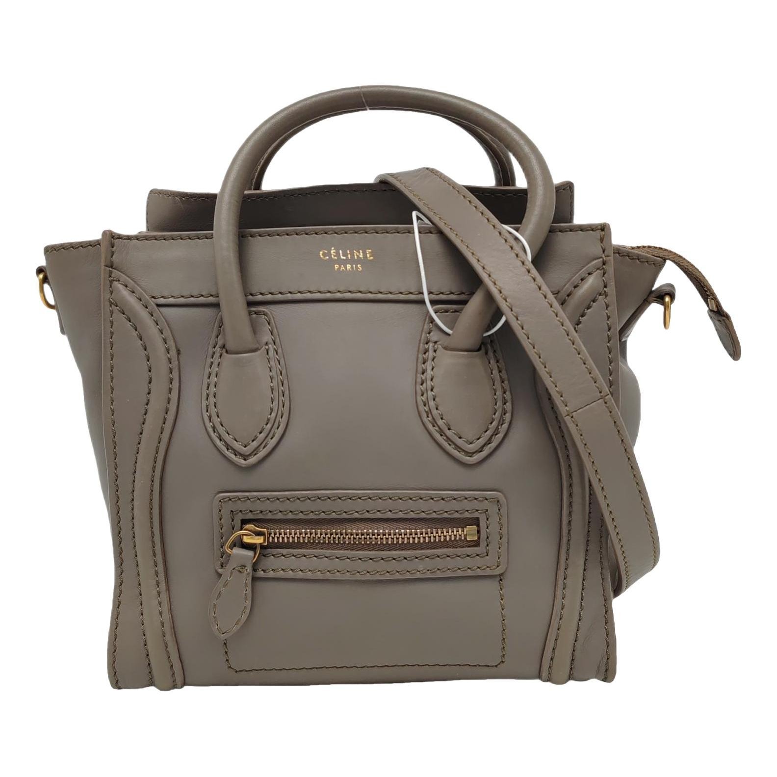 Nano Luggage leather handbag